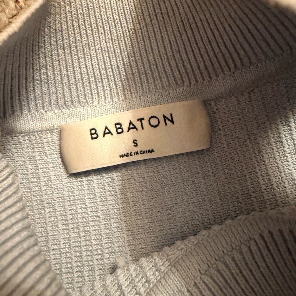 Babaton Light Blue Ribbed Tank Top - Picture 5 of 6